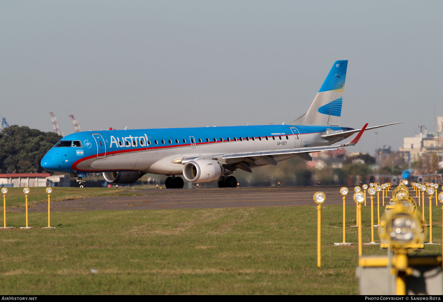 Aircraft Photo of LV-CET | Embraer 190AR (ERJ-190-100IGW) | Austral Líneas Aéreas | AirHistory.net #281446