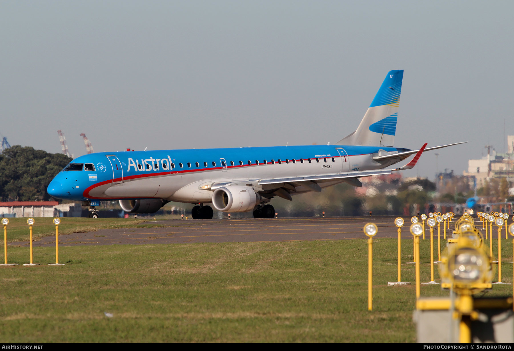 Aircraft Photo of LV-CET | Embraer 190AR (ERJ-190-100IGW) | Austral Líneas Aéreas | AirHistory.net #281446