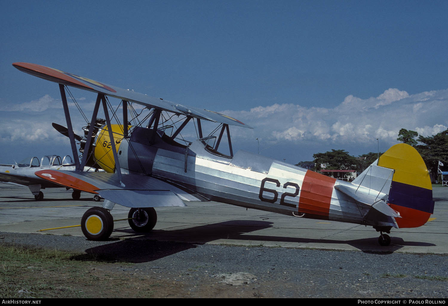 Aircraft Photo of 62 | Boeing PT-17 Kaydet (A75N1) | Colombia - Air Force | AirHistory.net #281450