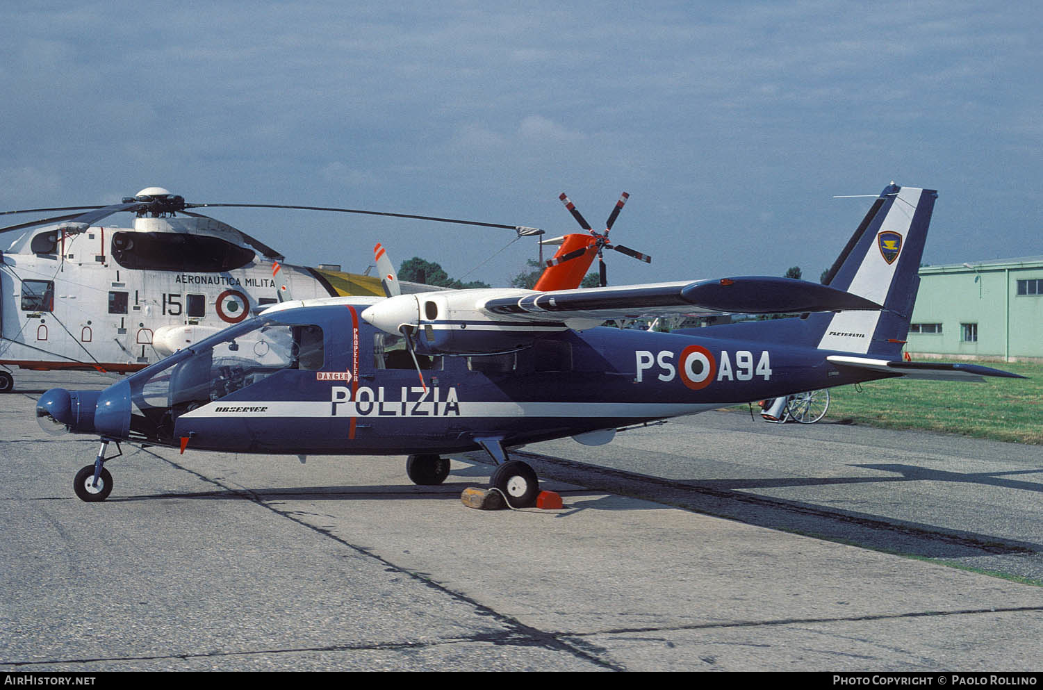 Aircraft Photo of PS-A94 | Partenavia P-68B Observer | Italy - Polizia | AirHistory.net #281465