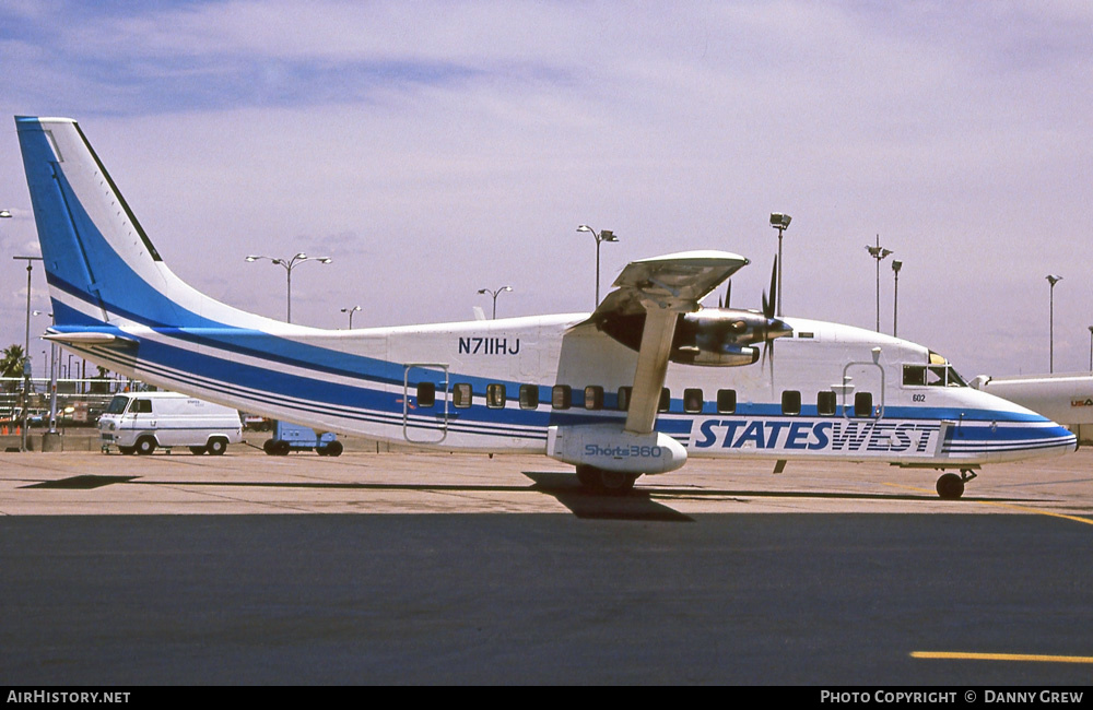 Aircraft Photo of N711HJ | Short 360-200 | Stateswest Airlines | AirHistory.net #281466