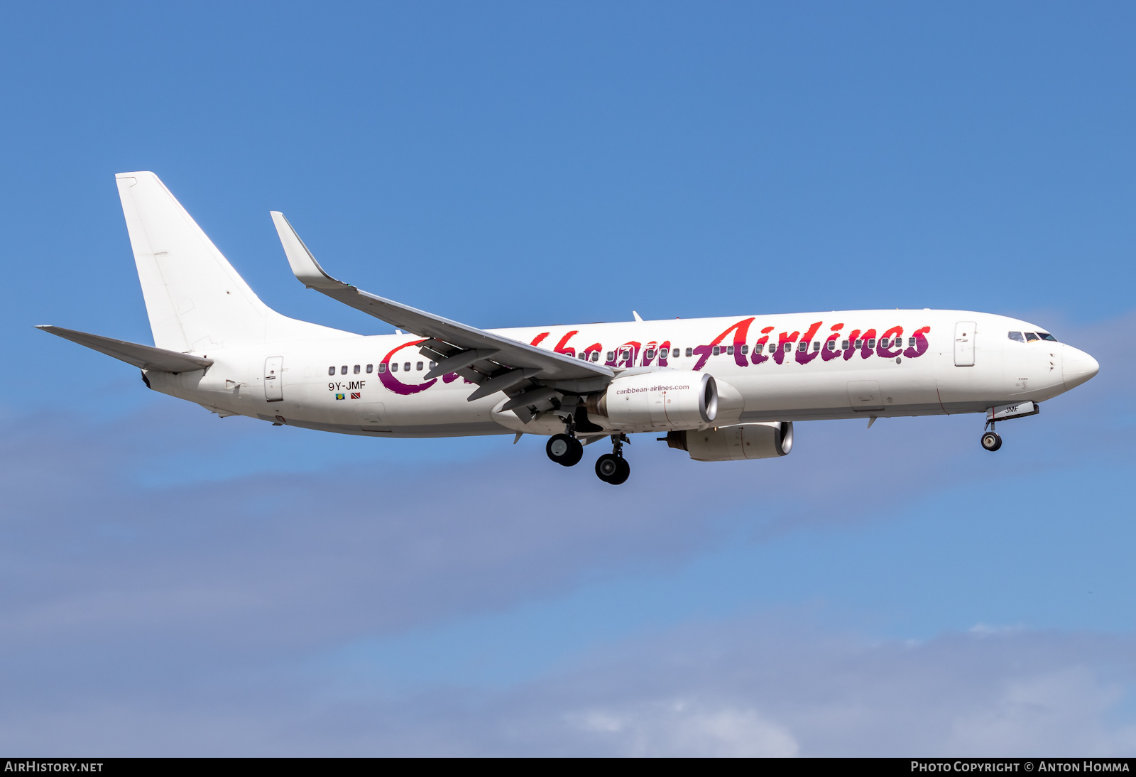 Aircraft Photo of 9Y-JMF | Boeing 737-8Q8 | Caribbean Airlines | AirHistory.net #281483