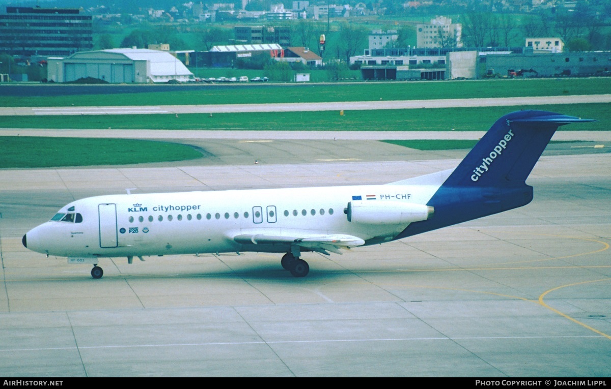 Aircraft Photo of PH-CHF | Fokker F28-4000 Fellowship | KLM Cityhopper | AirHistory.net #281494