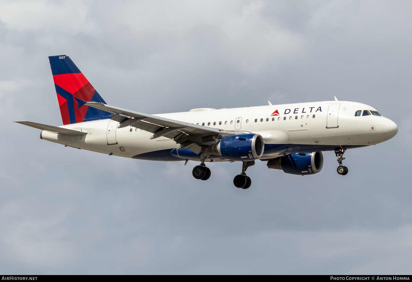 Aircraft Photo of N327NB | Airbus A319-114 | Delta Air Lines | AirHistory.net #281510