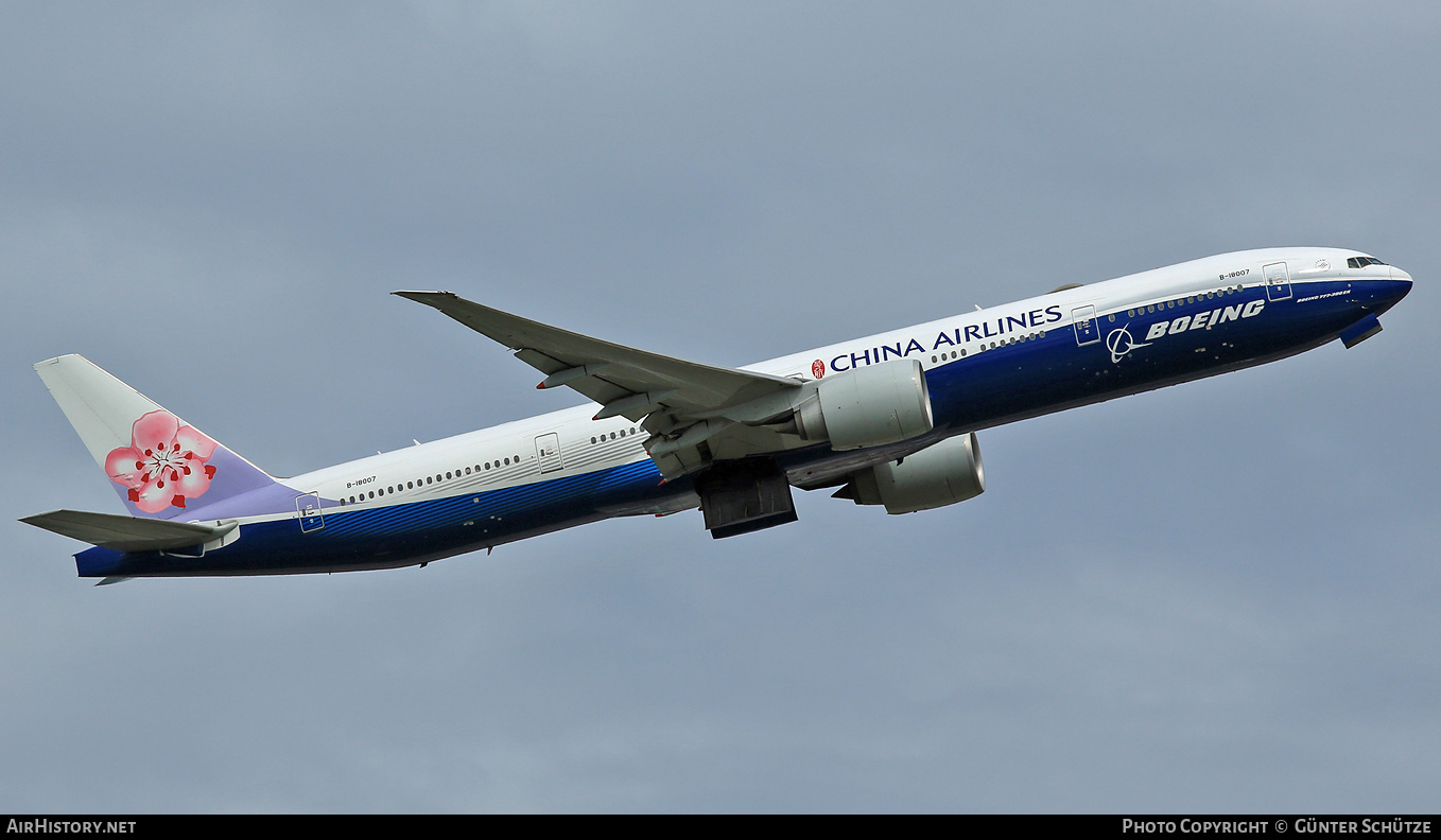 Aircraft Photo of B-18007 | Boeing 777-309/ER | China Airlines | AirHistory.net #281548