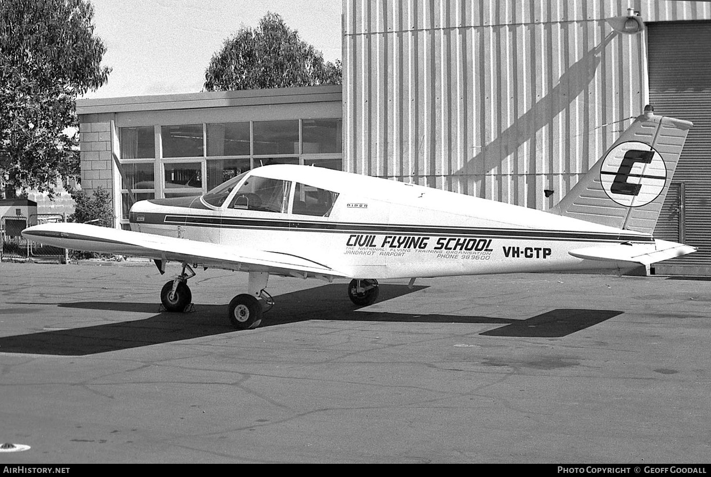 Aircraft Photo of VH-CTP | Piper PA-28-140 Cherokee C | Civil Flying School | AirHistory.net #281576