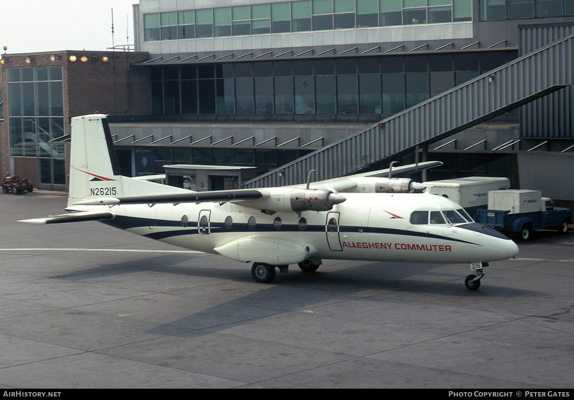 Aircraft Photo of N26215 | Nord 262A-12 | Allegheny Commuter | AirHistory.net #281581