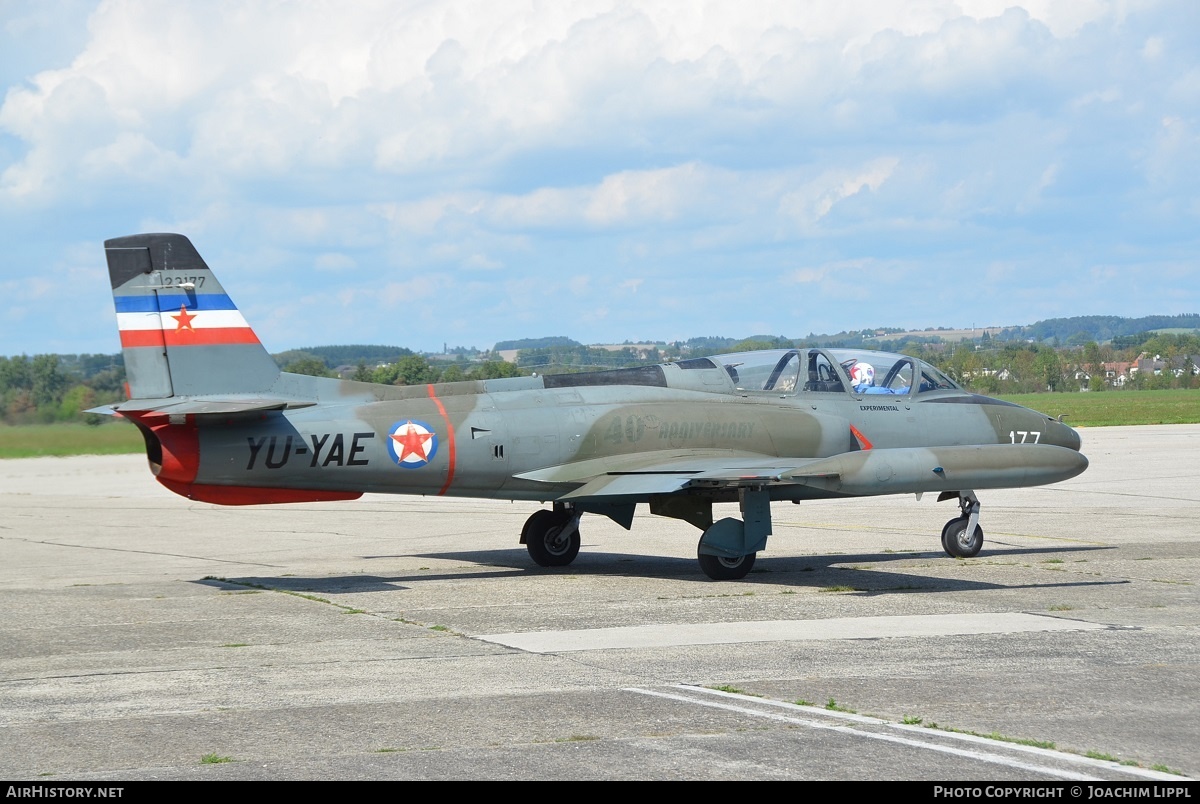 Aircraft Photo of YU-YAE / 23177 | Soko G-2A Galeb | Yugoslavia - Air Force | AirHistory.net #281607