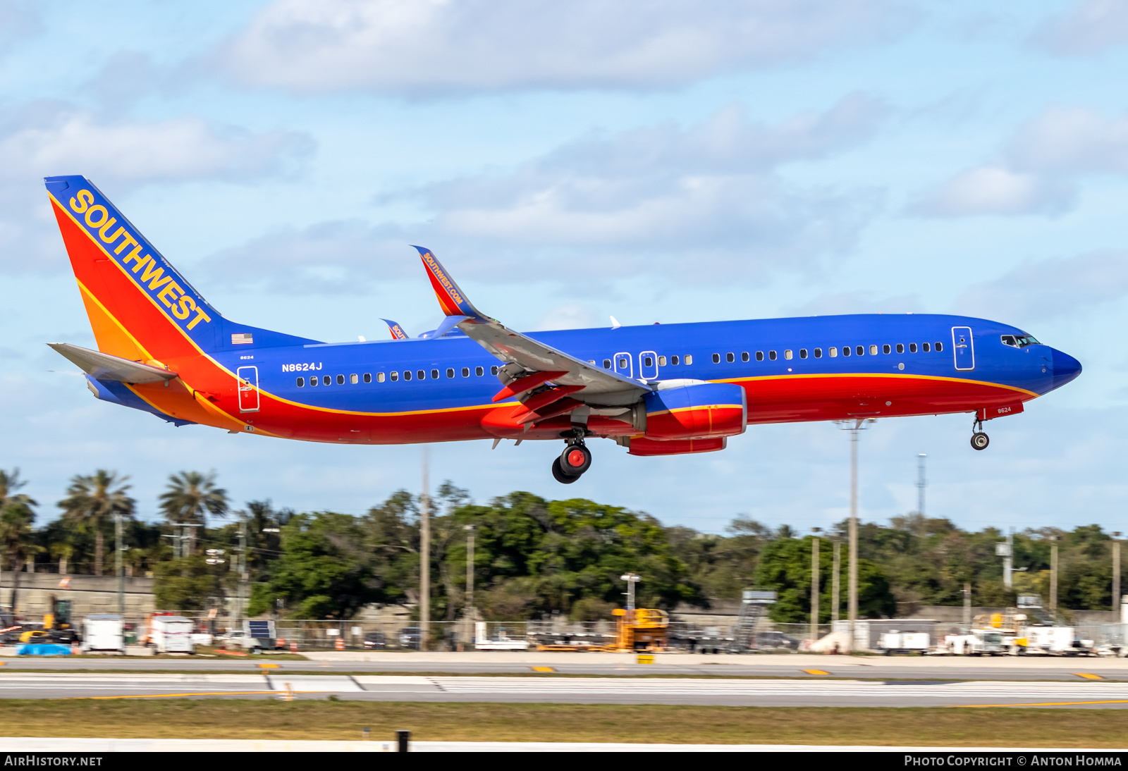 Aircraft Photo of N8624J | Boeing 737-8H4 | Southwest Airlines | AirHistory.net #281626