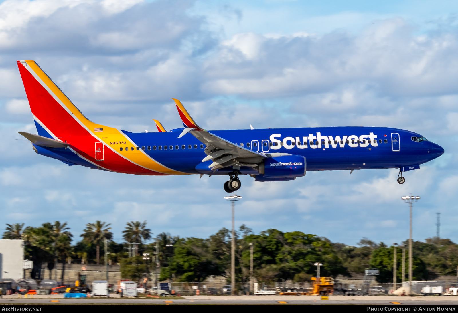 Aircraft Photo of N8699A | Boeing 737-8H4 | Southwest Airlines | AirHistory.net #281627