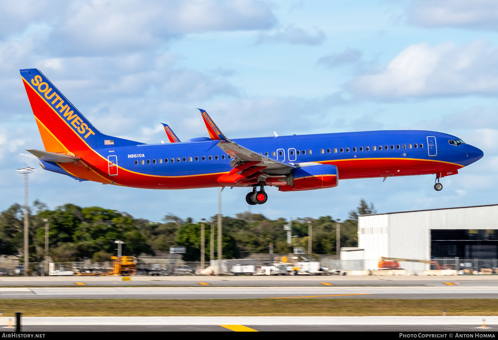Aircraft Photo of N8610A | Boeing 737-8H4 | Southwest Airlines | AirHistory.net #281633