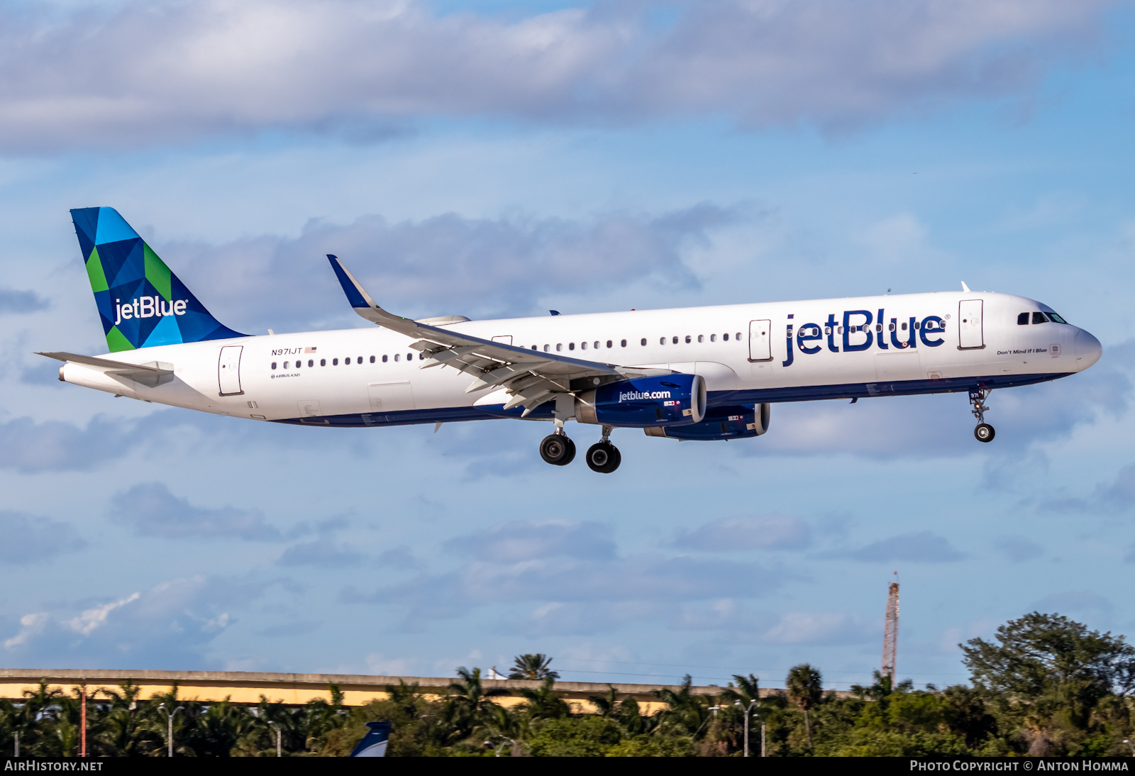 Aircraft Photo of N971JT | Airbus A321-231 | JetBlue Airways | AirHistory.net #281667