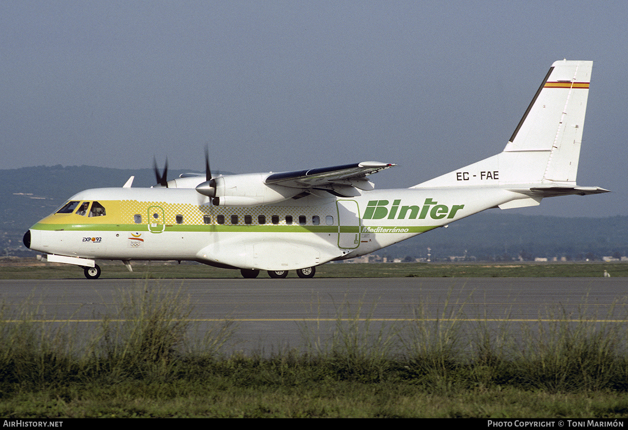 Aircraft Photo of EC-FAE | CASA/IPTN CN235-100 | Binter Mediterraneo | AirHistory.net #281690