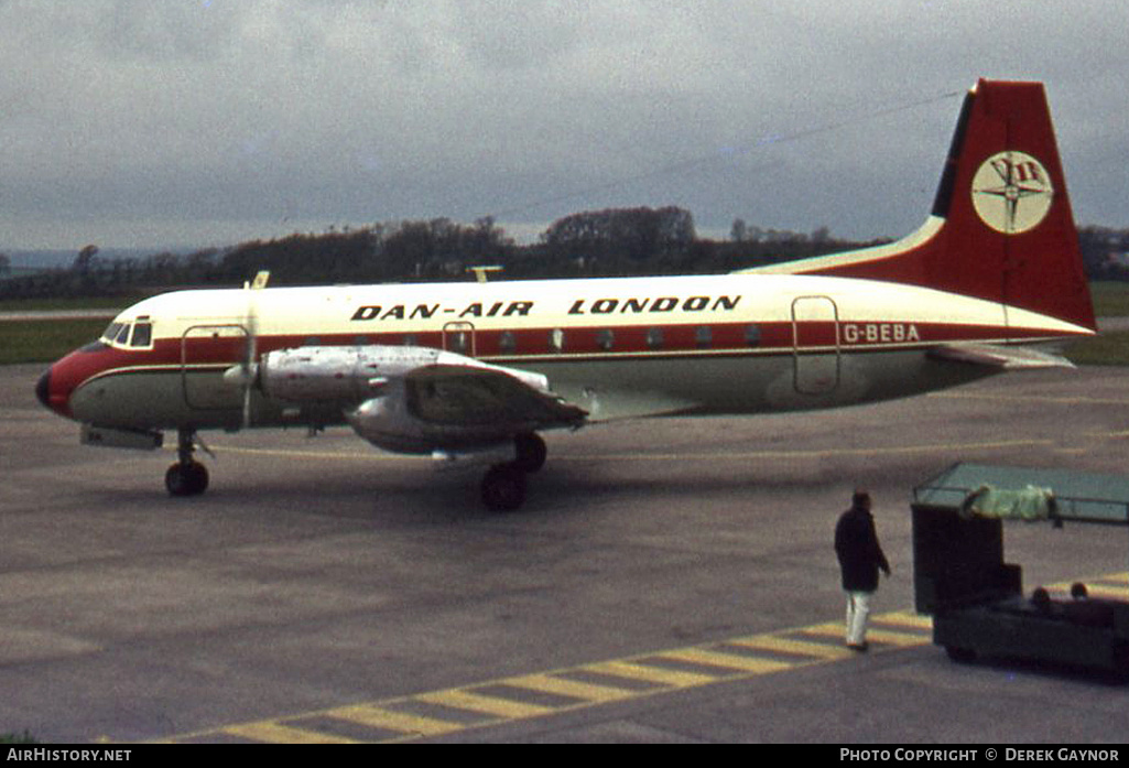 Aircraft Photo of G-BEBA | Hawker Siddeley HS-748 Srs2A/233 | Dan-Air London | AirHistory.net #281693