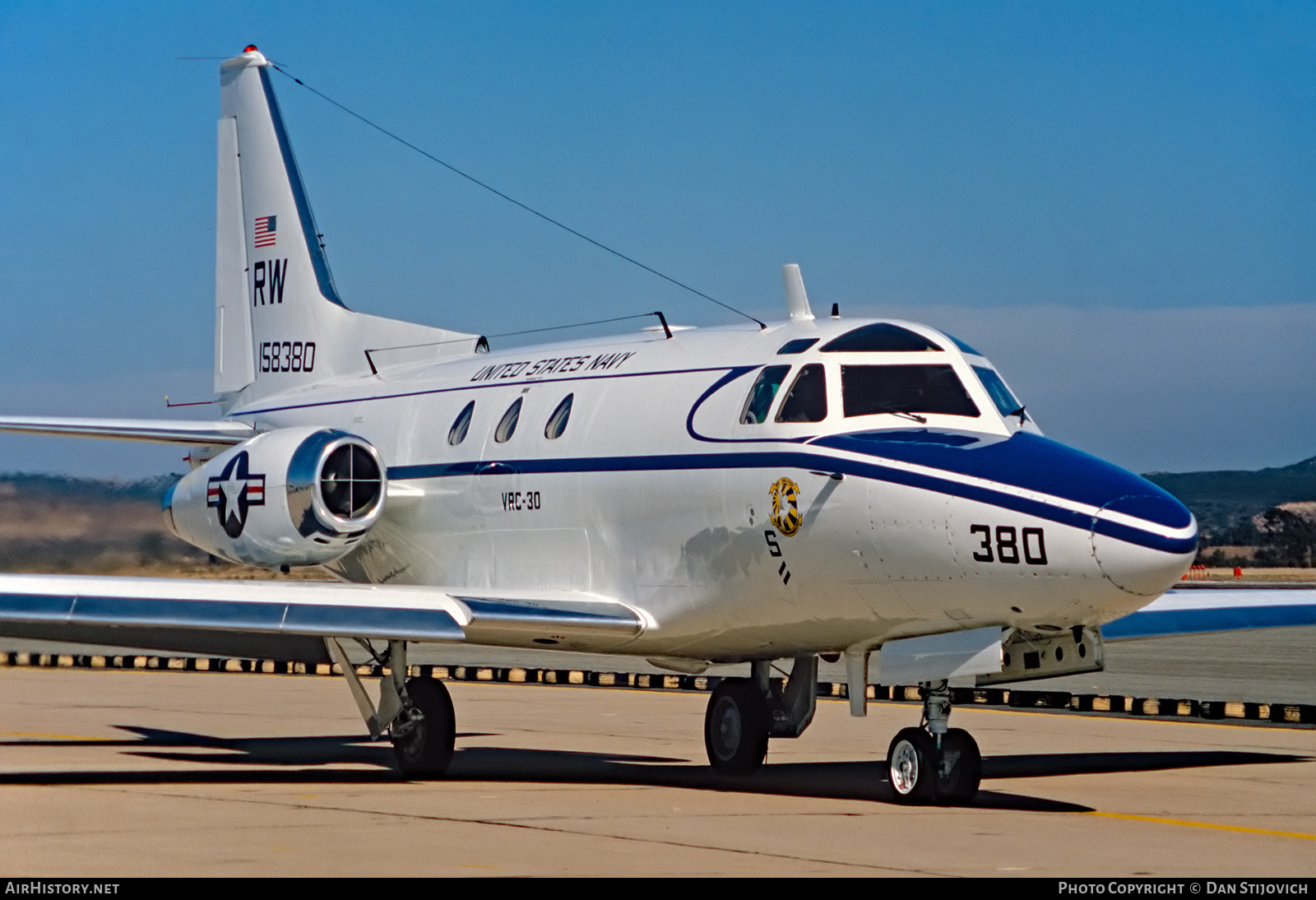 Aircraft Photo of 158380 | North American Rockwell CT-39E | USA - Navy | AirHistory.net #281710