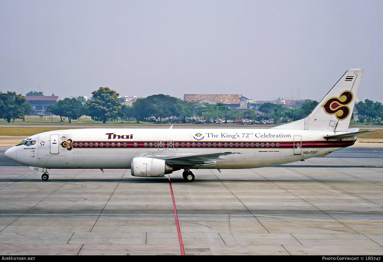 Aircraft Photo of HS-TDC | Boeing 737-4D7 | Thai Airways International | AirHistory.net #281796