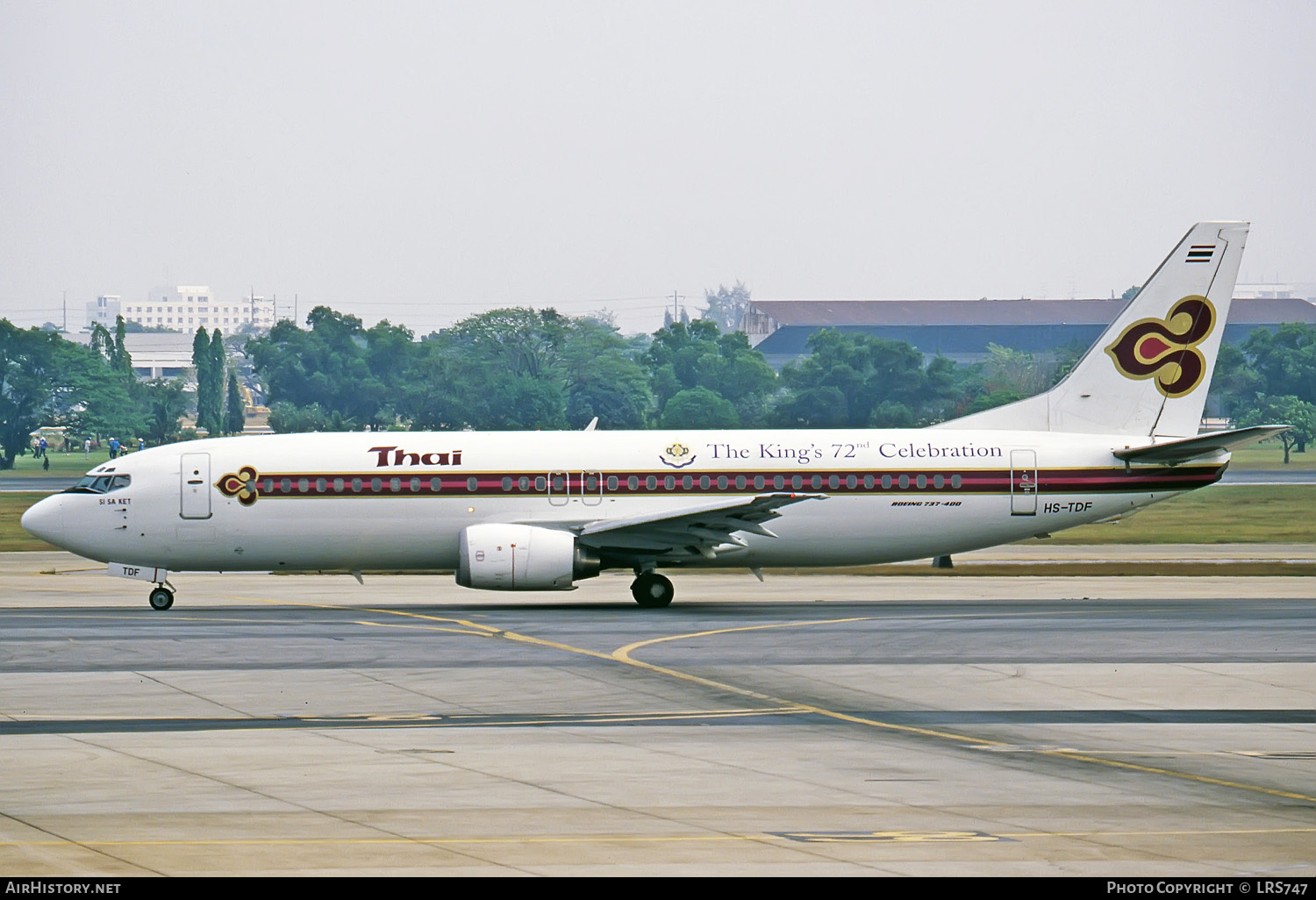 Aircraft Photo of HS-TDF | Boeing 737-4D7 | Thai Airways International | AirHistory.net #281802