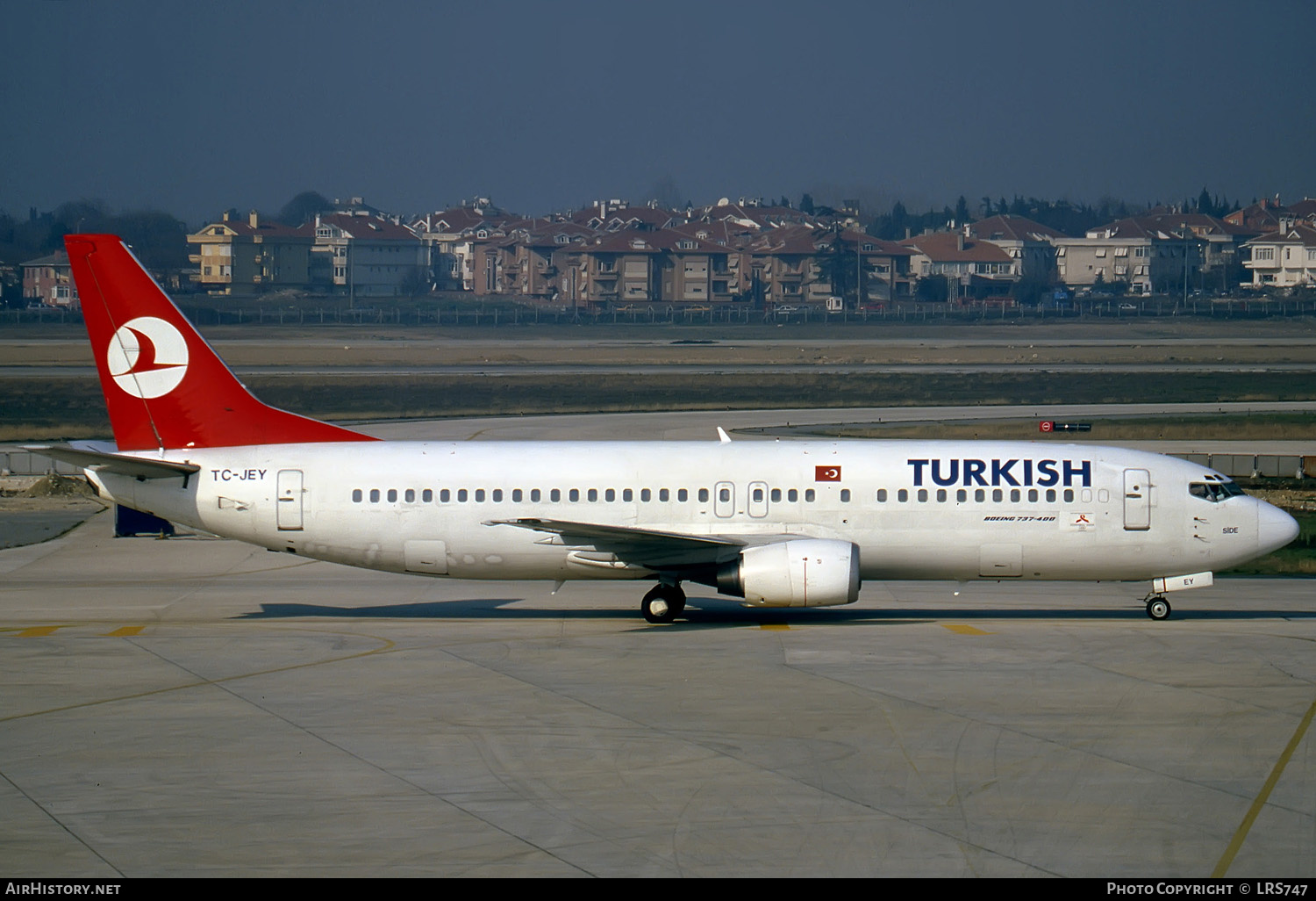 Aircraft Photo of TC-JEY | Boeing 737-4Y0 | Turkish Airlines | AirHistory.net #281816
