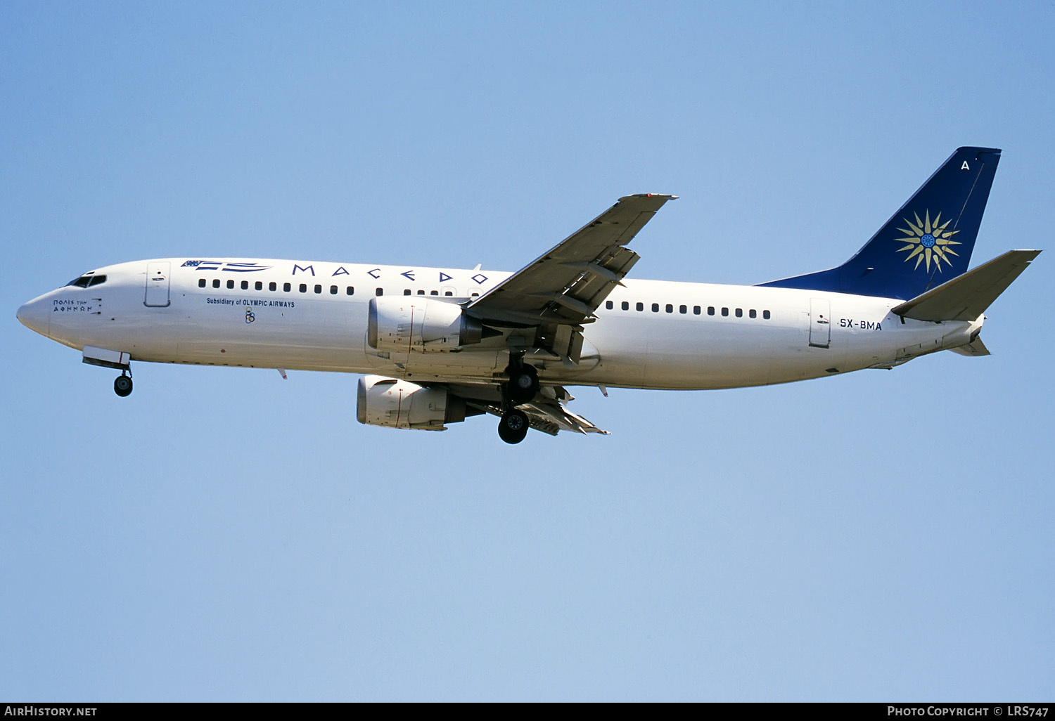 Aircraft Photo of SX-BMA | Boeing 737-46J | Macedonian Airlines | AirHistory.net #281819