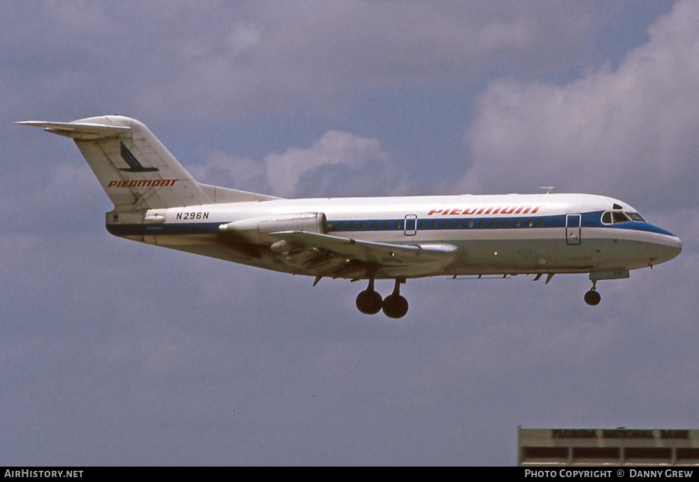 Aircraft Photo of N296N | Fokker F28-1000 Fellowship | Piedmont Airlines | AirHistory.net #281870