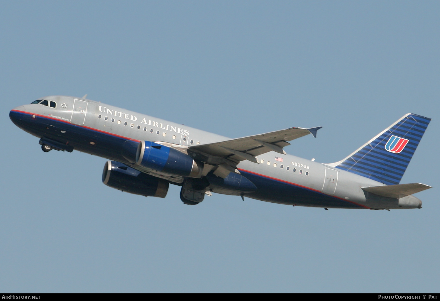 Aircraft Photo of N837UA | Airbus A319-131 | United Airlines | AirHistory.net #281963