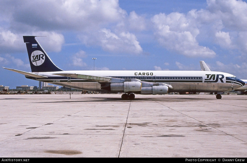 Aircraft Photo of LV-MZE | Boeing 707-338C | Transporte Aereo Rioplatense - TAR | AirHistory.net #281970