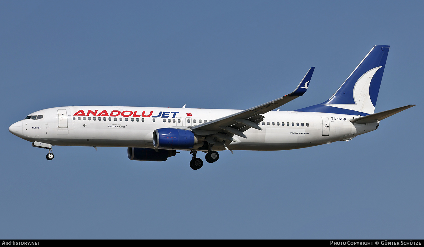 Aircraft Photo of TC-SBR | Boeing 737-86N | AnadoluJet | AirHistory.net #282043