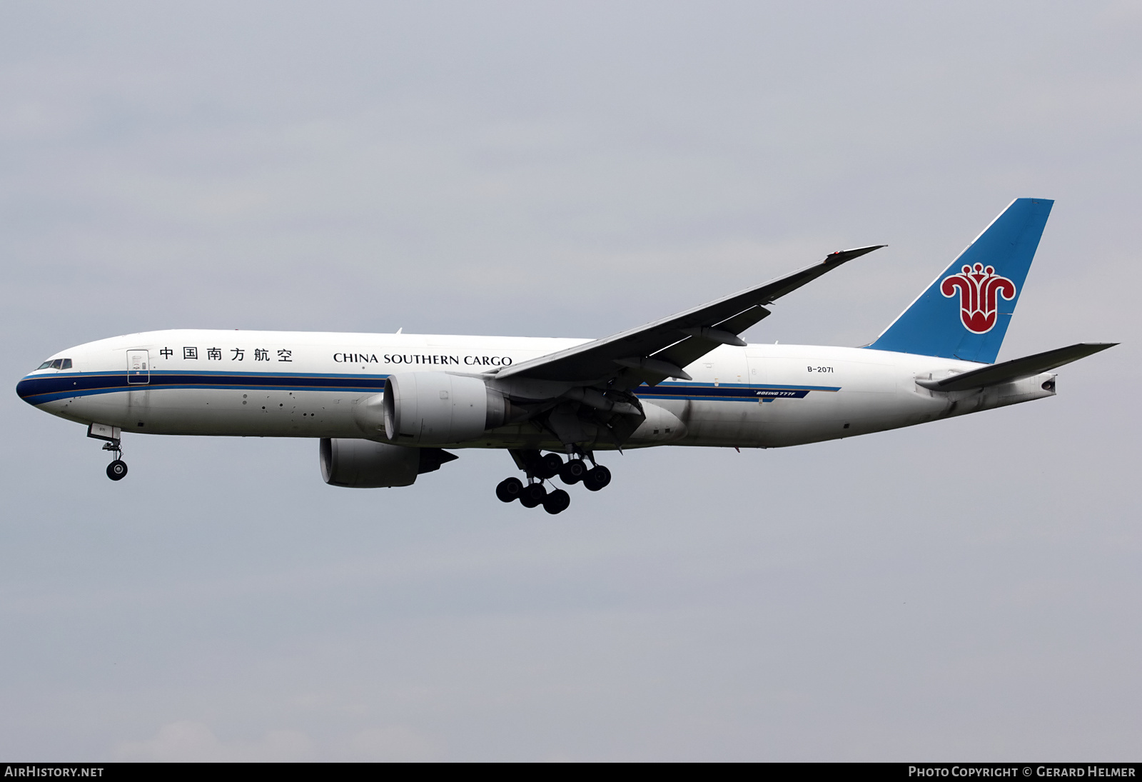 Aircraft Photo of B-2071 | Boeing 777-F1B | China Southern Airlines Cargo | AirHistory.net #282054