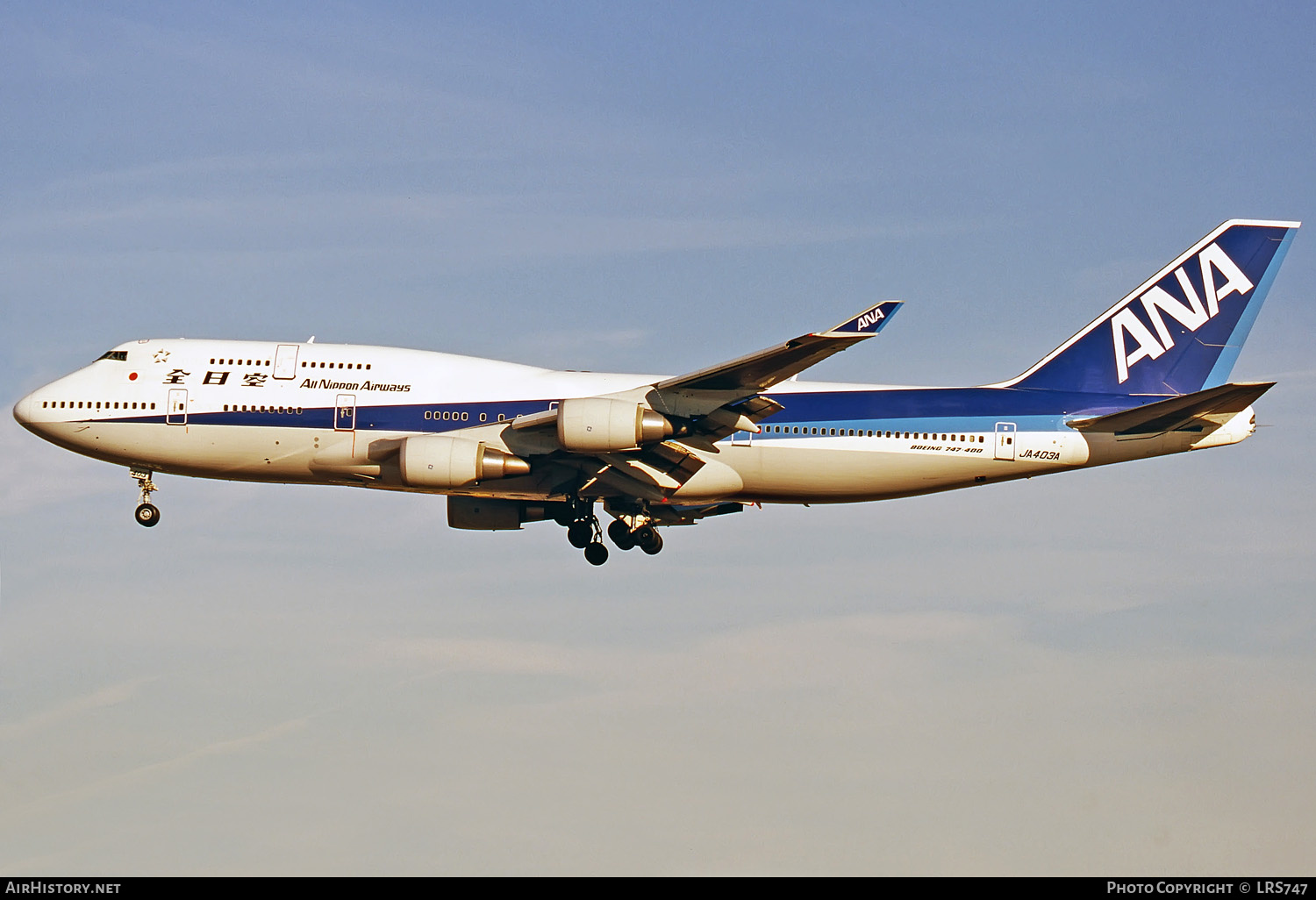 Aircraft Photo of JA403A | Boeing 747-481 | All Nippon Airways - ANA | AirHistory.net #282139