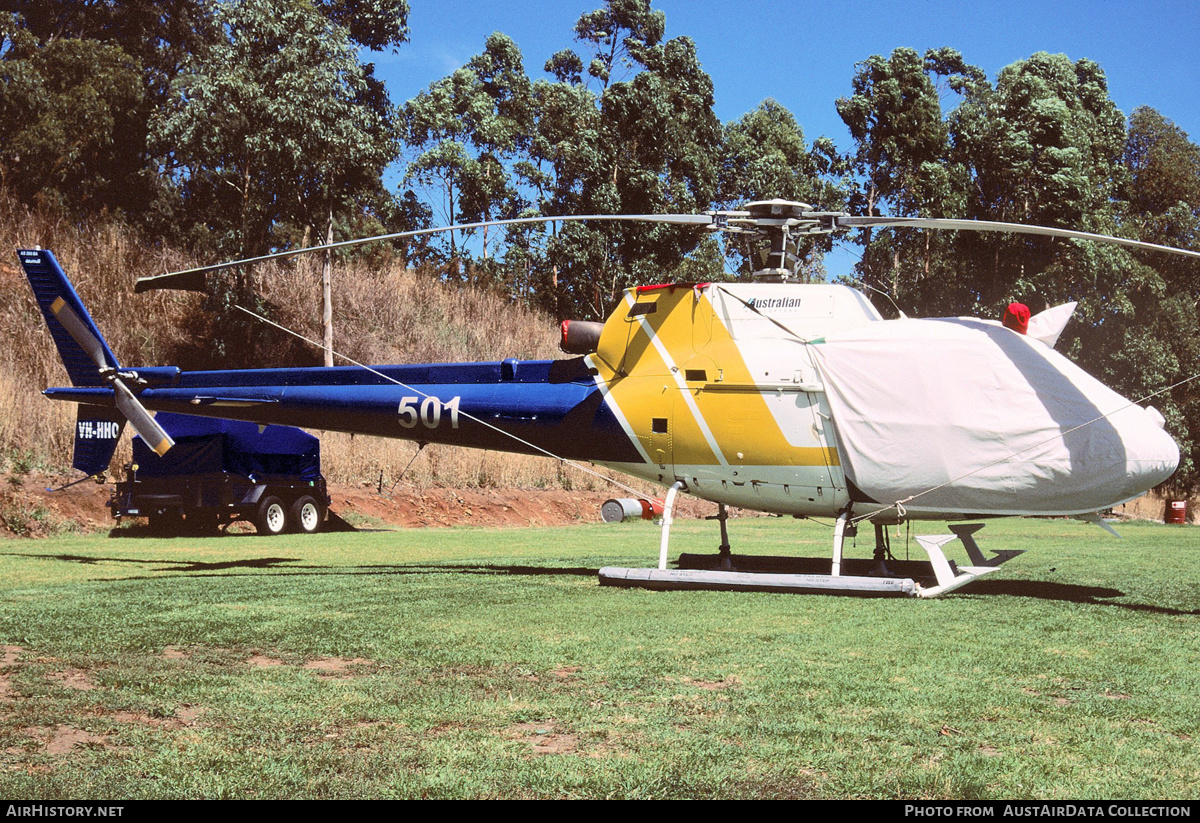 Aircraft Photo of VH-HHO | Aerospatiale AS-350BA Squirrel | Australian Helicopters | AirHistory.net #282148