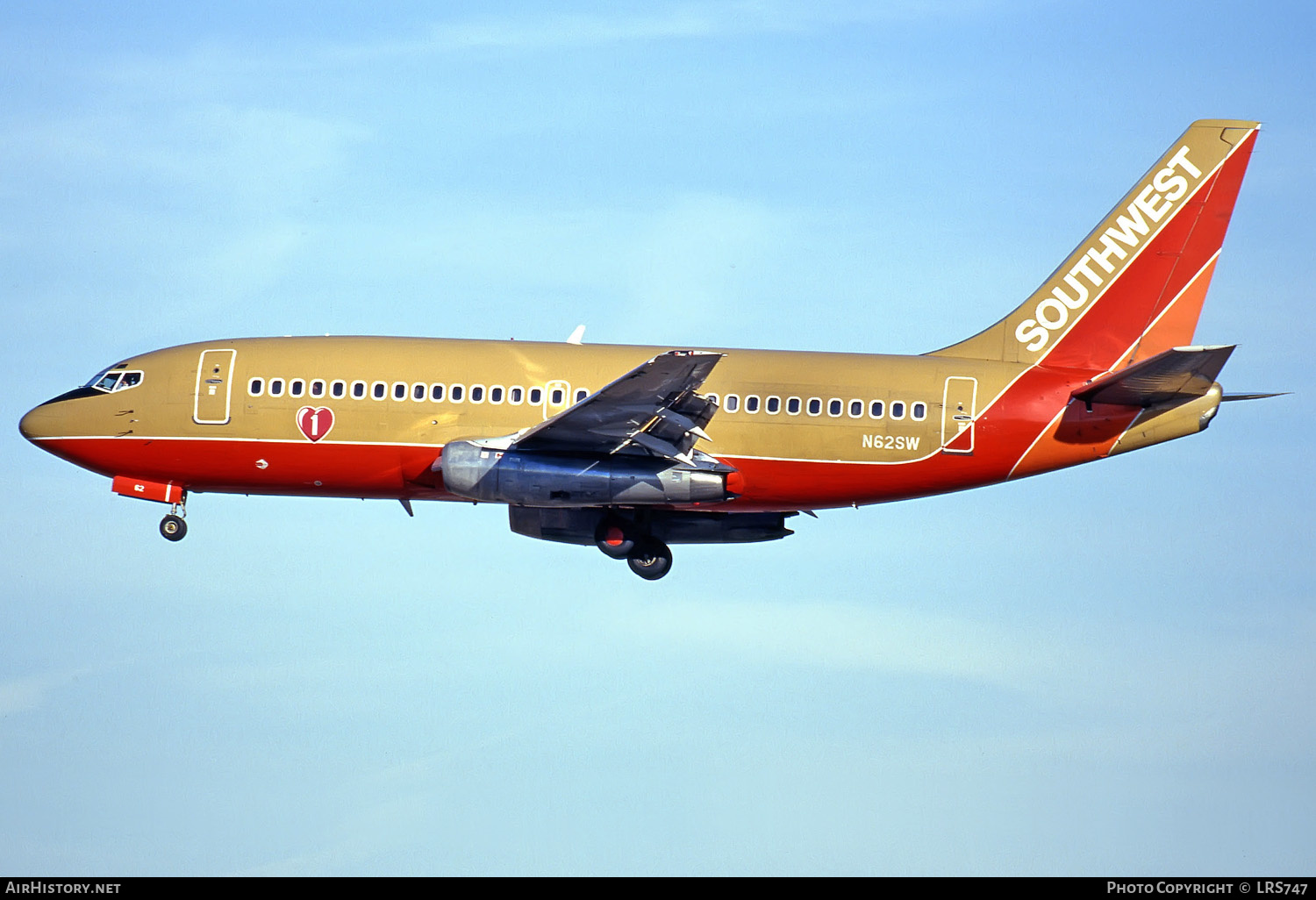 Aircraft Photo of N62SW | Boeing 737-2H4/Adv | Southwest Airlines | AirHistory.net #282190
