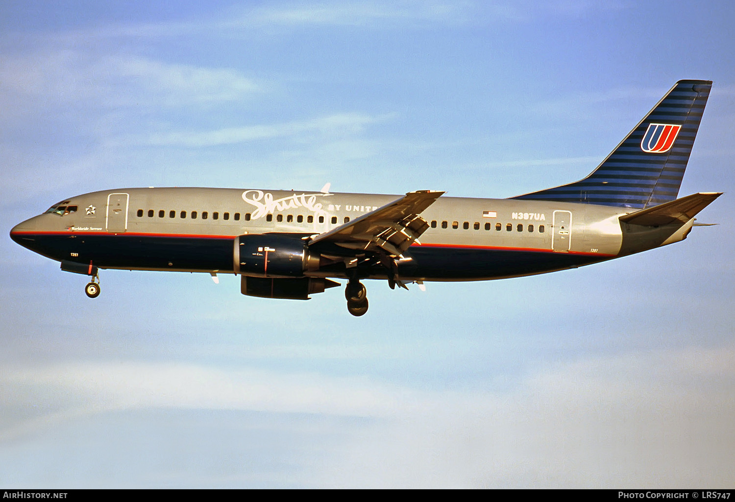 Aircraft Photo of N397UA | Boeing 737-322 | Shuttle by United | AirHistory.net #282192