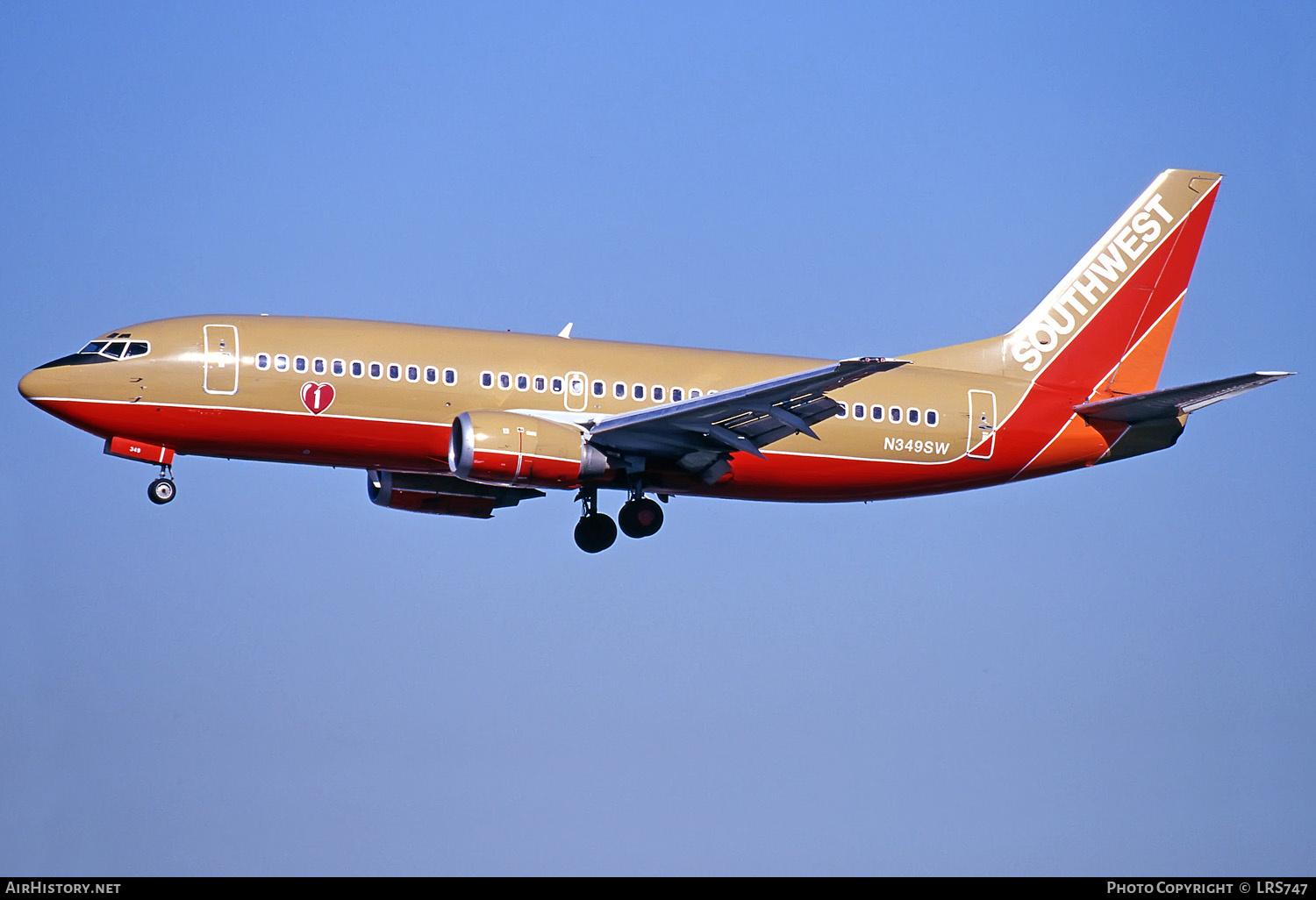 Aircraft Photo of N349SW | Boeing 737-3H4 | Southwest Airlines | AirHistory.net #282198