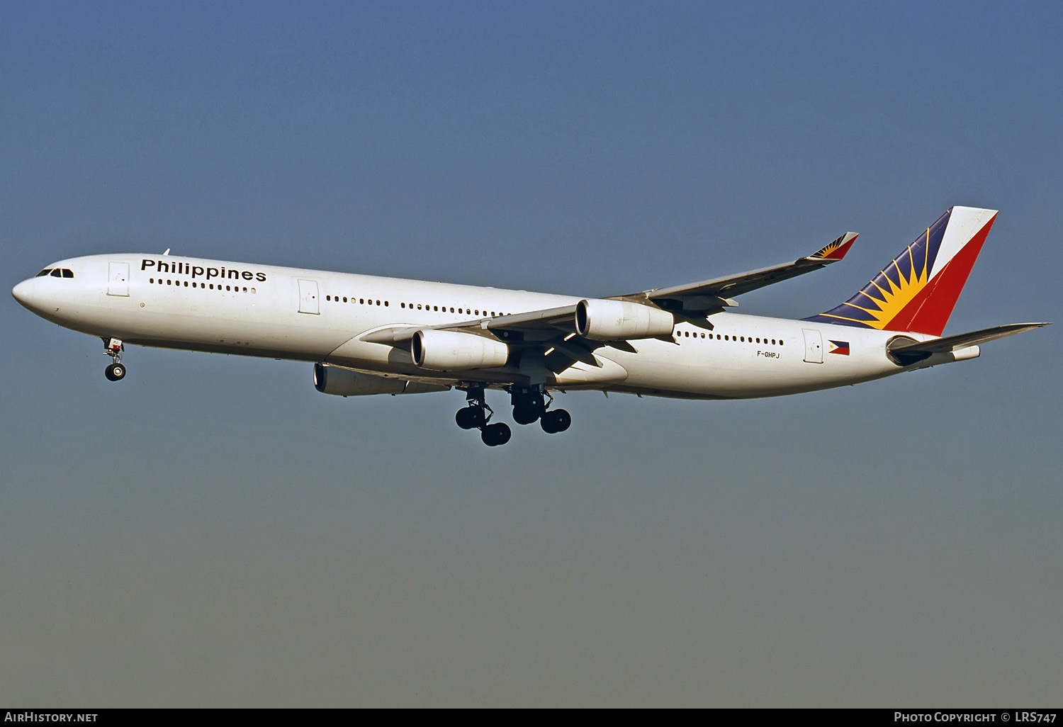 Aircraft Photo of F-OHPJ | Airbus A340-313X | Philippine Airlines | AirHistory.net #282202