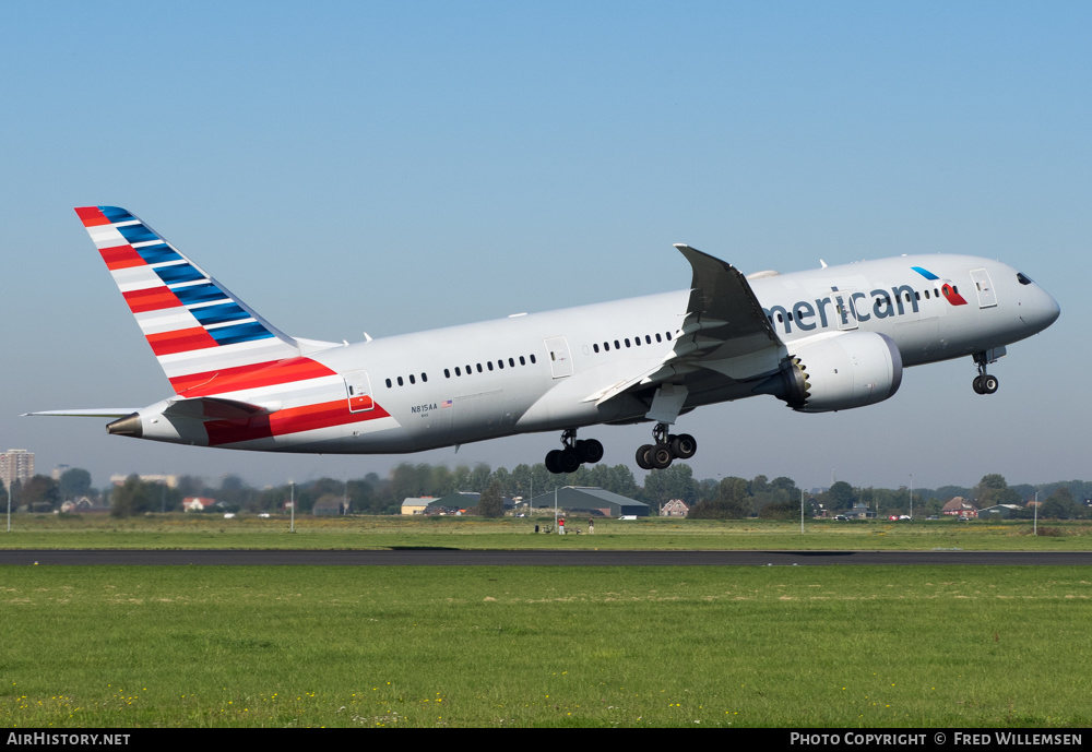 Aircraft Photo of N815AA | Boeing 787-8 Dreamliner | American Airlines | AirHistory.net #282211