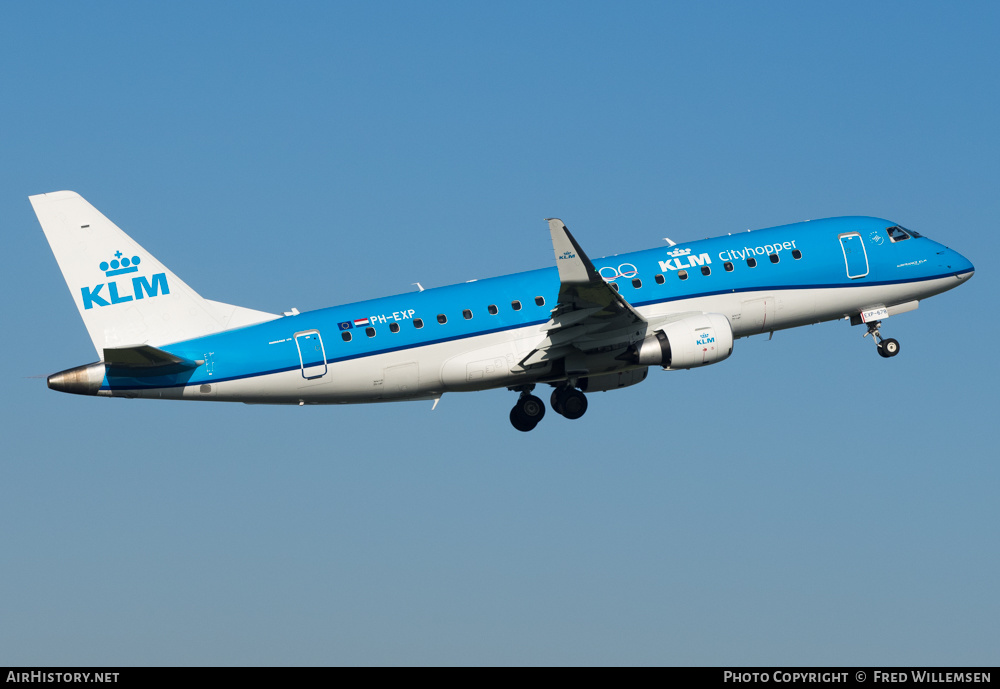 Aircraft Photo of PH-EXP | Embraer 175STD (ERJ-170-200STD) | KLM Cityhopper | AirHistory.net #282220