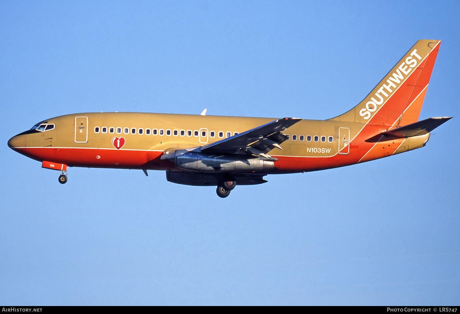 Aircraft Photo of N103SW | Boeing 737-2H4/Adv | Southwest Airlines | AirHistory.net #282268