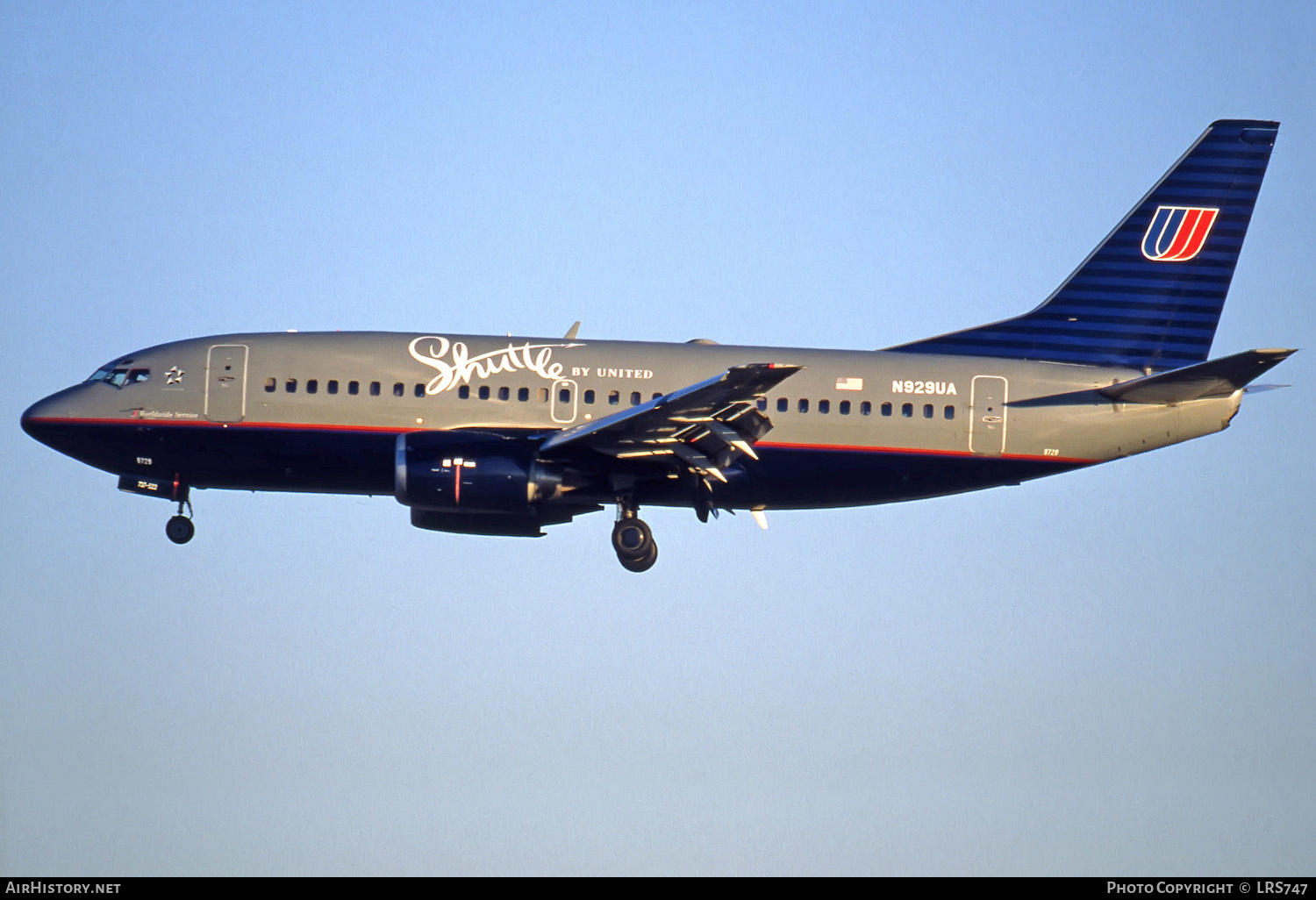 Aircraft Photo of N929UA | Boeing 737-522 | Shuttle by United | AirHistory.net #282283