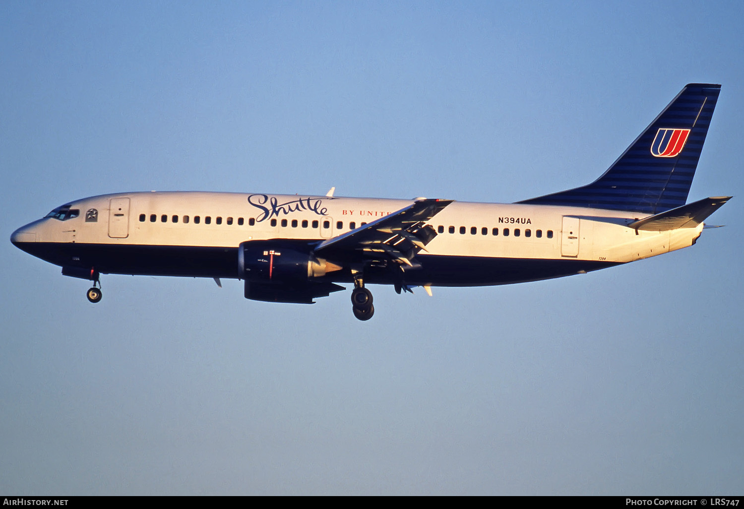 Aircraft Photo of N394UA | Boeing 737-322 | Shuttle by United | AirHistory.net #282319