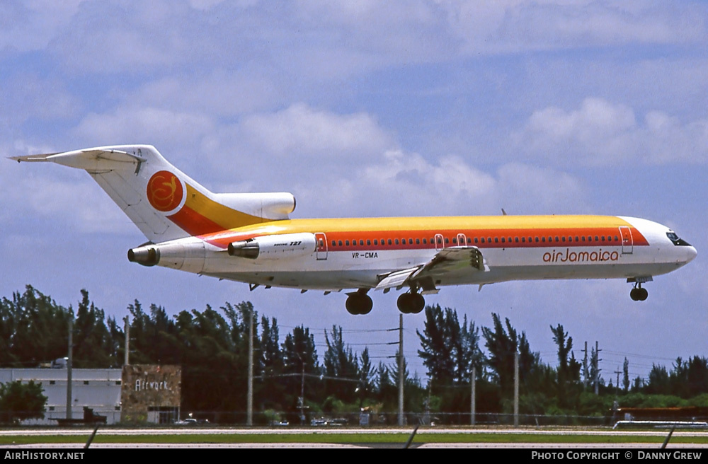 Aircraft Photo of VR-CMA | Boeing 727-2J0/Adv | Air Jamaica | AirHistory.net #282327