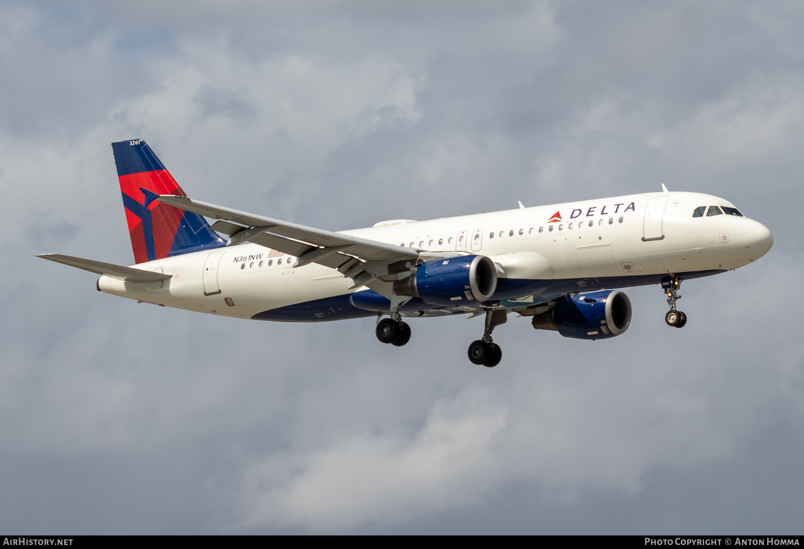 Aircraft Photo of N361NW | Airbus A320-212 | Delta Air Lines | AirHistory.net #282349