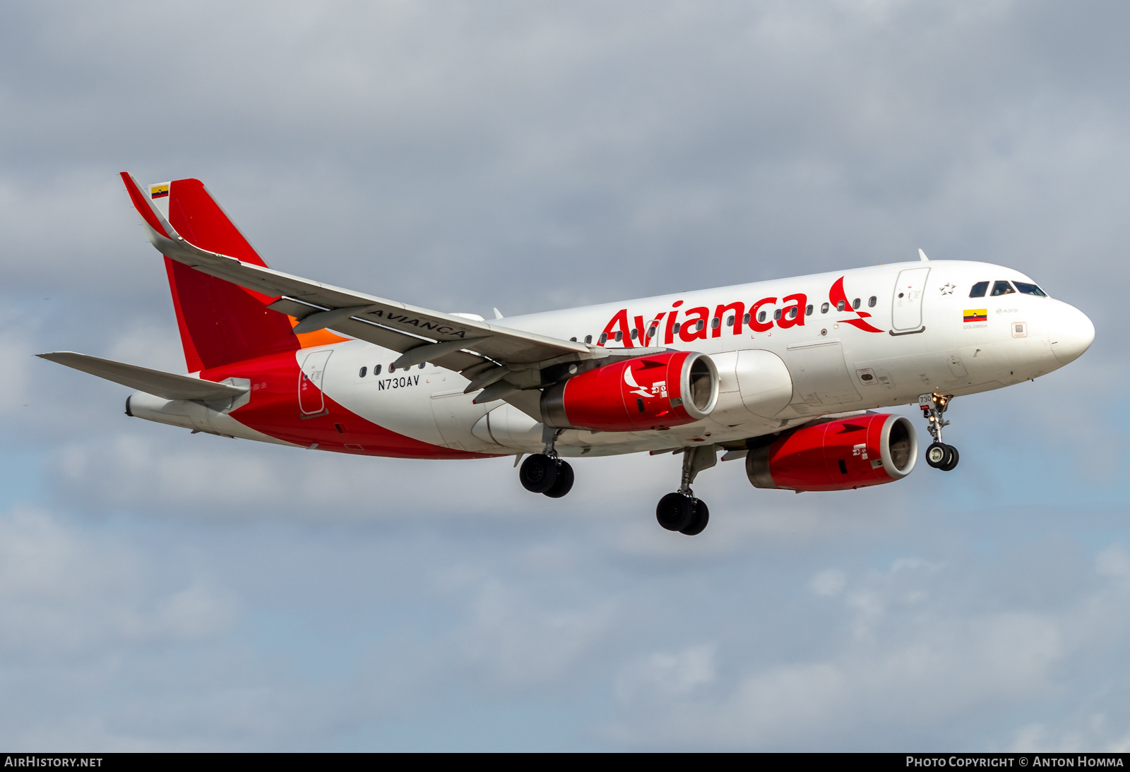 Aircraft Photo of N730AV | Airbus A319-132 | Avianca | AirHistory.net #282351