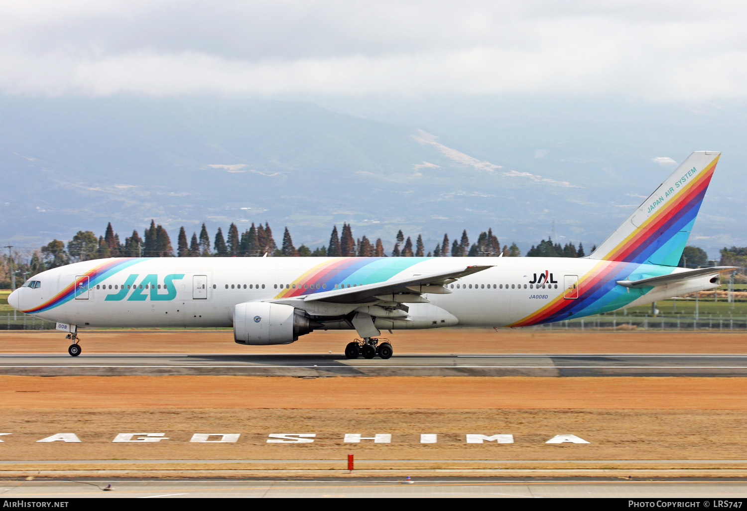 Aircraft Photo of JA008D | Boeing 777-289 | Japan Air System - JAS | AirHistory.net #282361