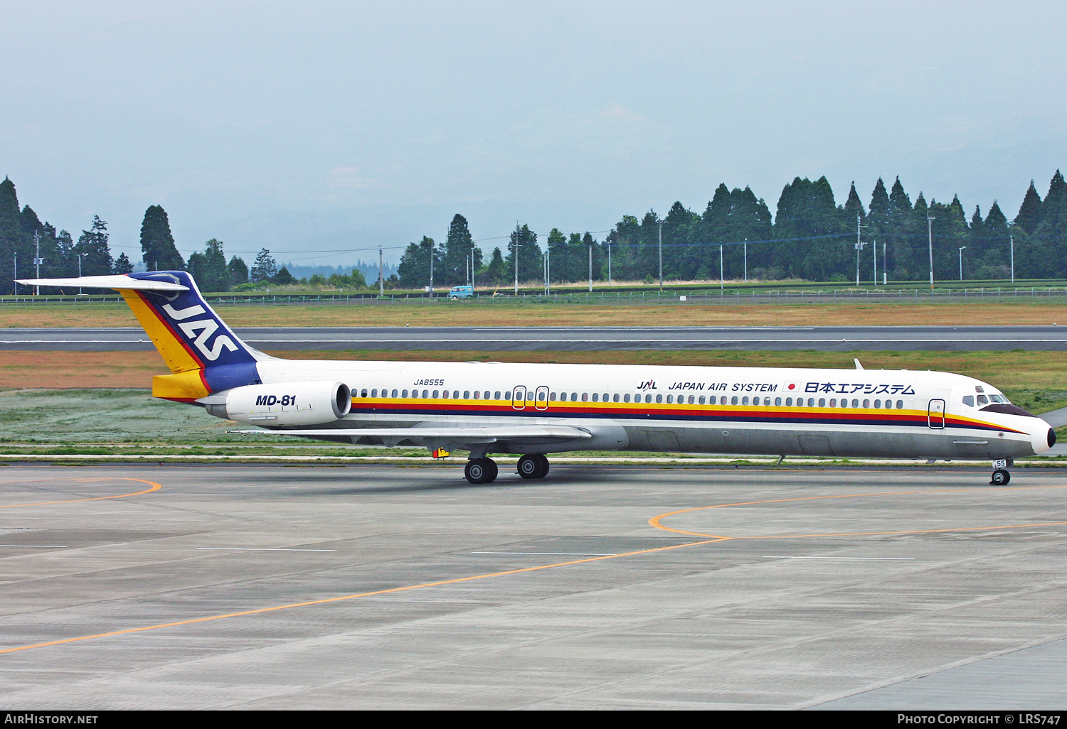 Aircraft Photo of JA8555 | McDonnell Douglas MD-81 (DC-9-81) | Japan Air System - JAS | AirHistory.net #282364