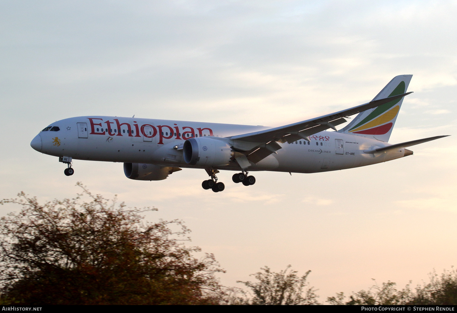 Aircraft Photo of ET-ARE | Boeing 787-8 Dreamliner | Ethiopian Airlines | AirHistory.net #282376