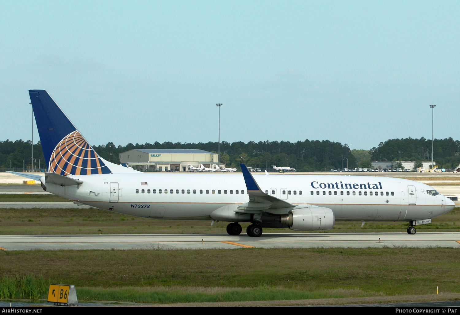 Aircraft Photo of N73278 | Boeing 737-824 | Continental Airlines | AirHistory.net #282378