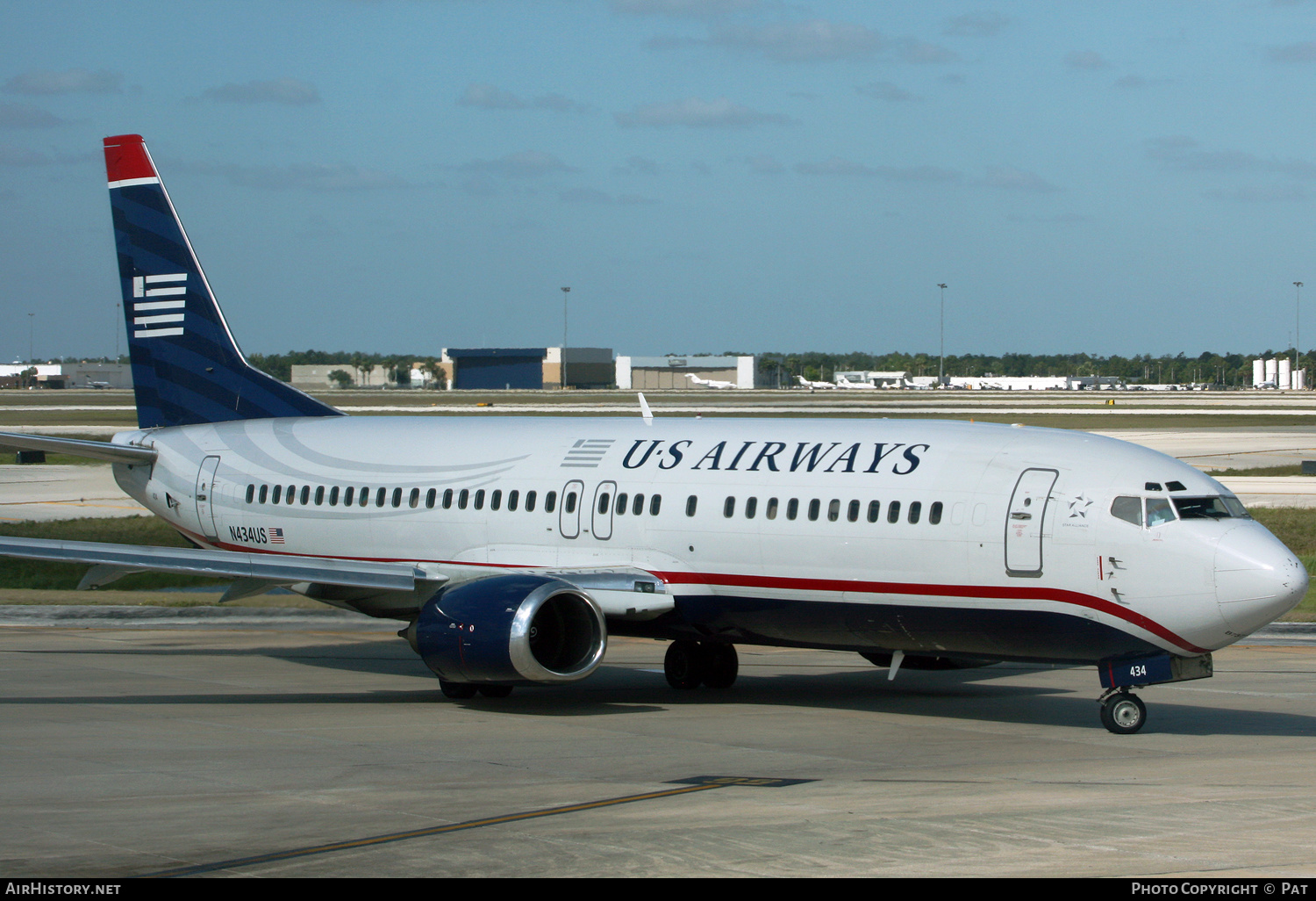 Aircraft Photo of N434US | Boeing 737-4B7 | US Airways | AirHistory.net #282380