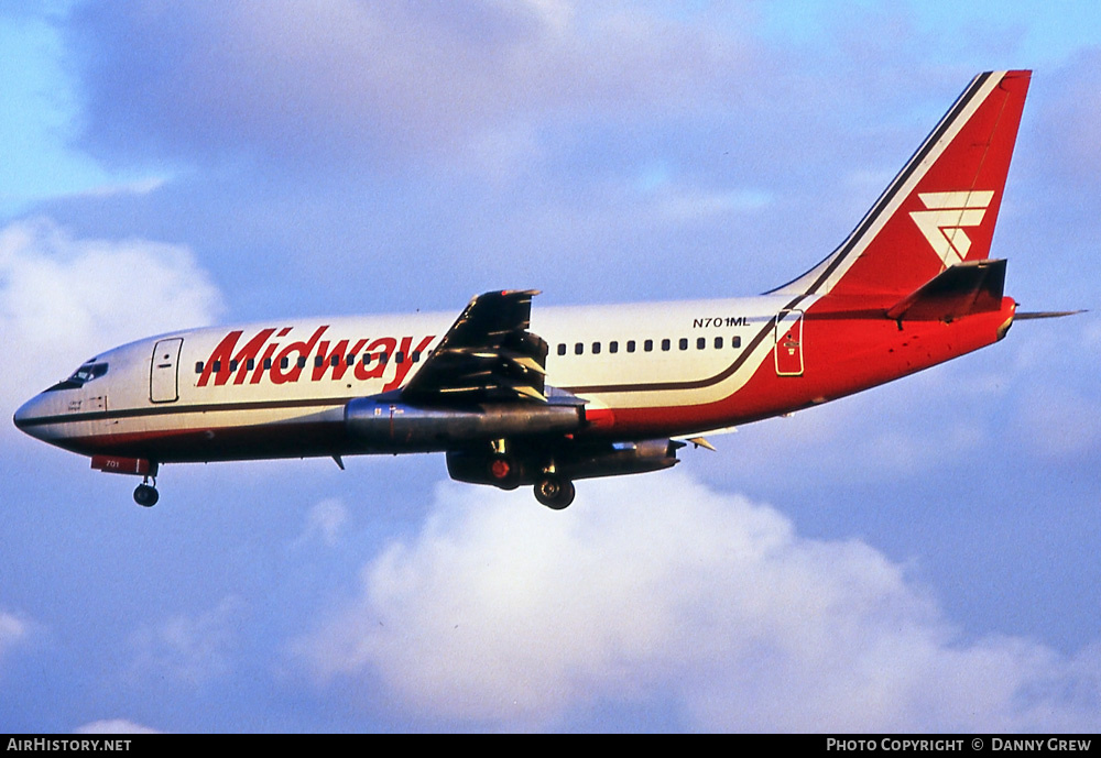 Aircraft Photo of N701ML | Boeing 737-2K9/Adv | Midway Airlines | AirHistory.net #282398