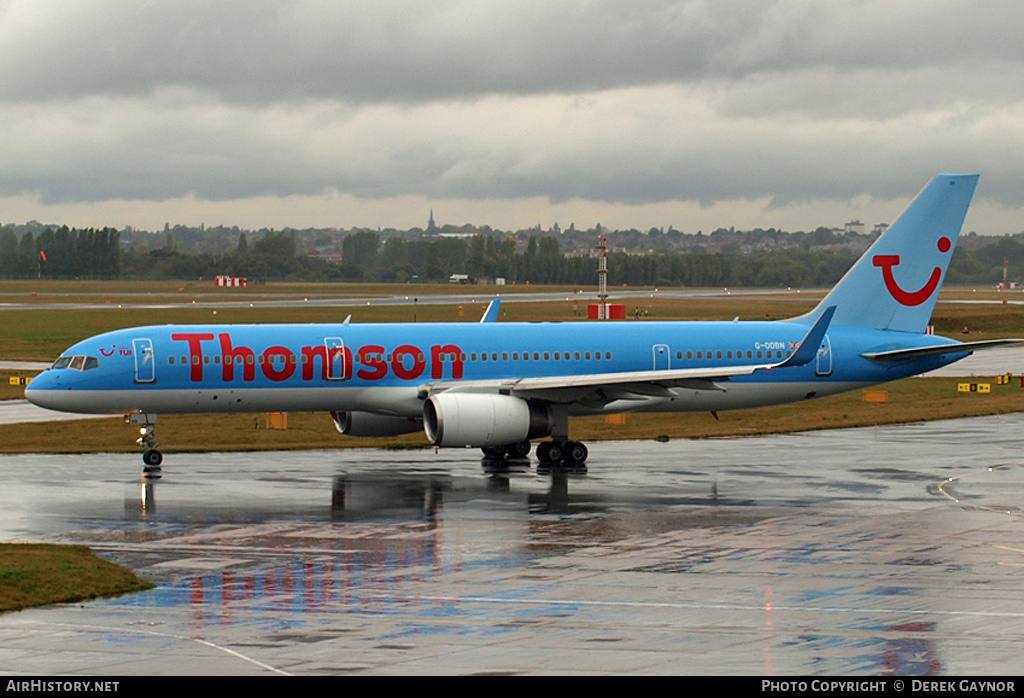 Aircraft Photo of G-OOBN | Boeing 757-2G5 | Thomson Airways | AirHistory.net #282489