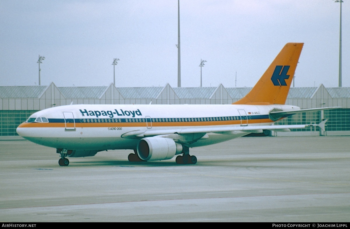 Aircraft Photo of D-AHLZ | Airbus A310-204 | Hapag-Lloyd | AirHistory.net #282496